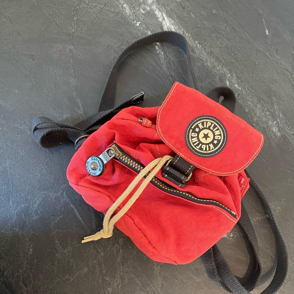 Kipling Vintage Small Red Bacpack
